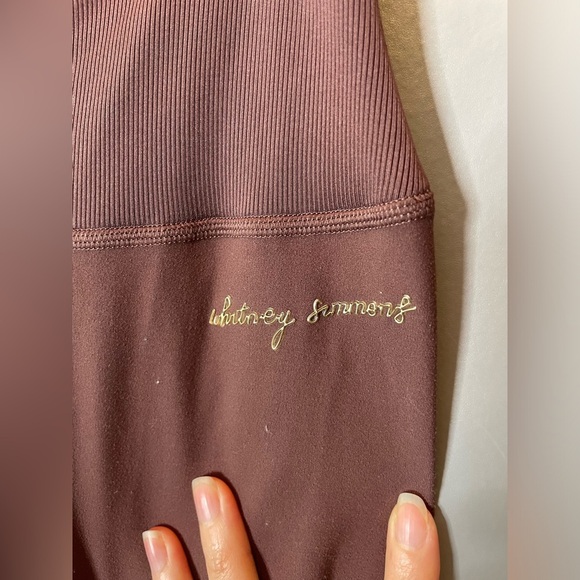 GymShark X Whitney Simmons high rise leggings chocolate size small - Picture 6 of 12